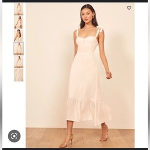Reformation Nikita Midi Dress in Cream